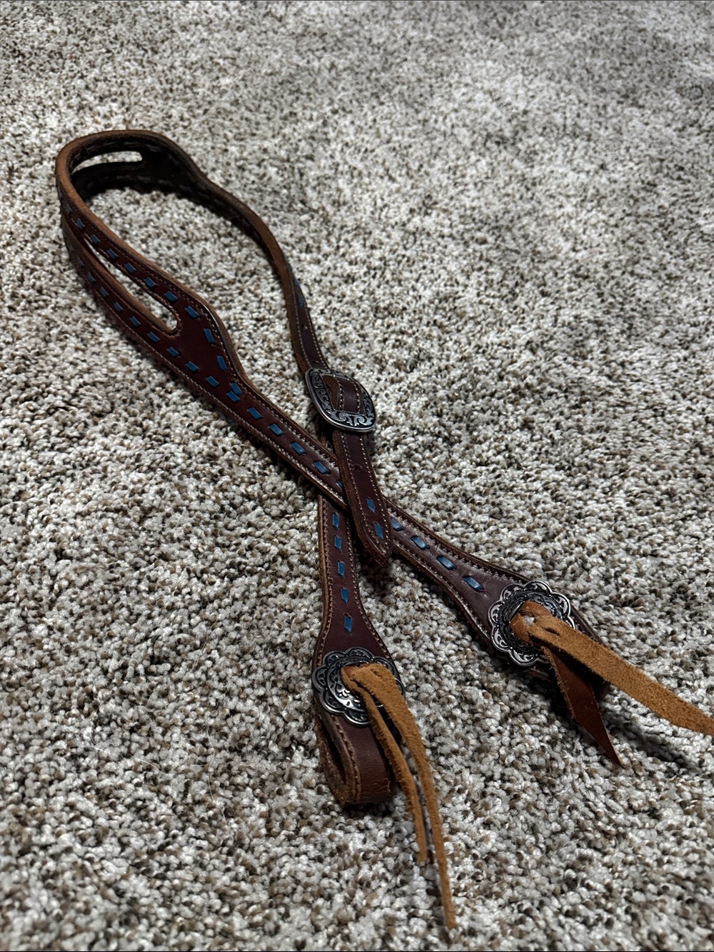 One Ear Buckstitch Headstall